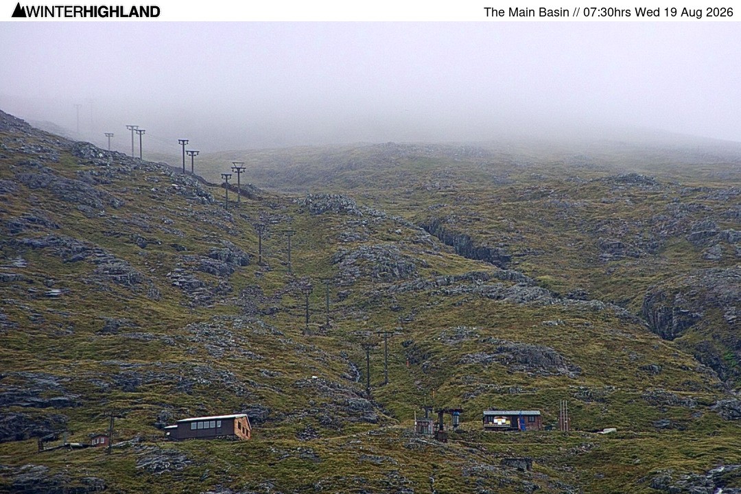 Archiv Foto Webcam Glencoe Mountain - Blick auf den Skilift