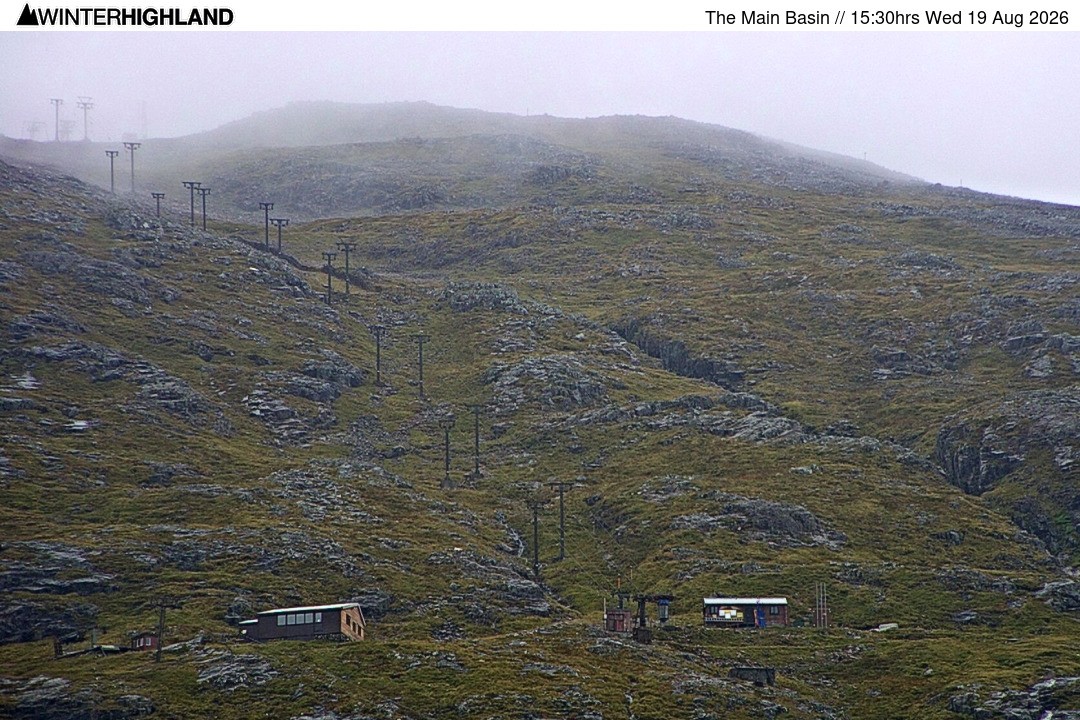 Archiv Foto Webcam Glencoe Mountain - Blick auf den Skilift