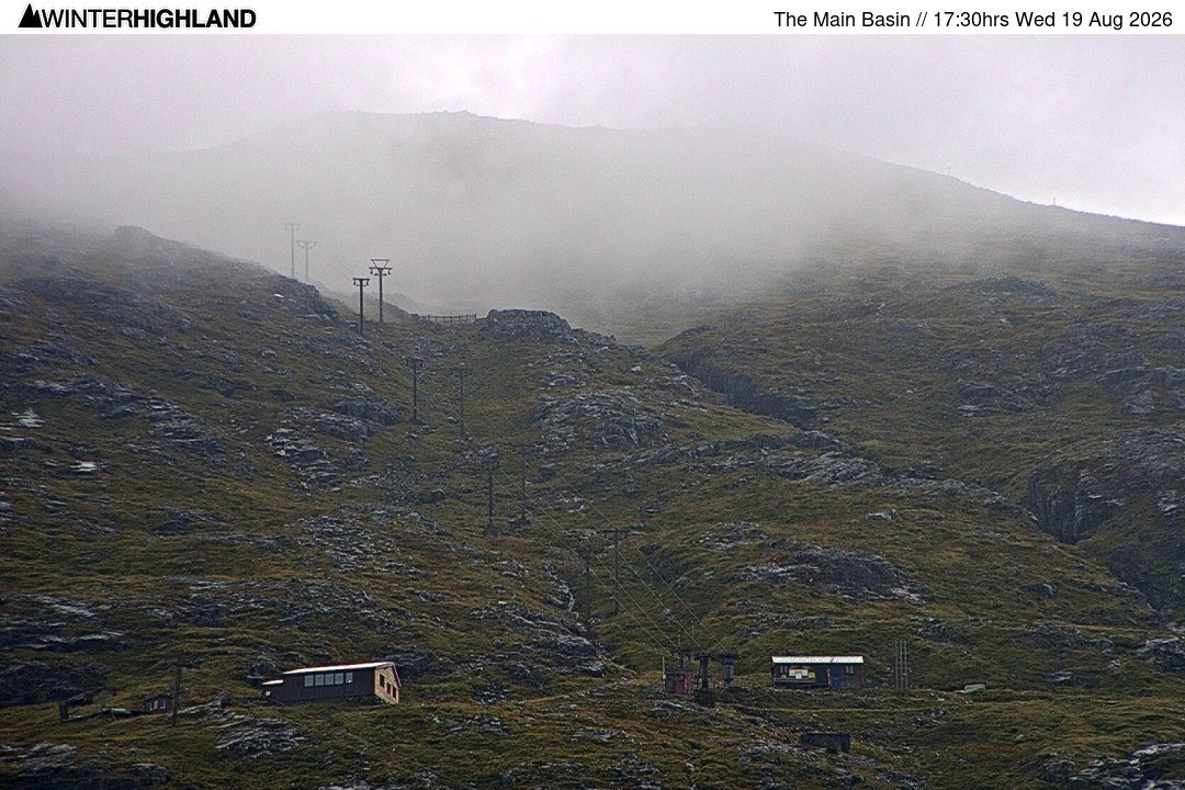 Archiv Foto Webcam Glencoe Mountain - Blick auf den Skilift