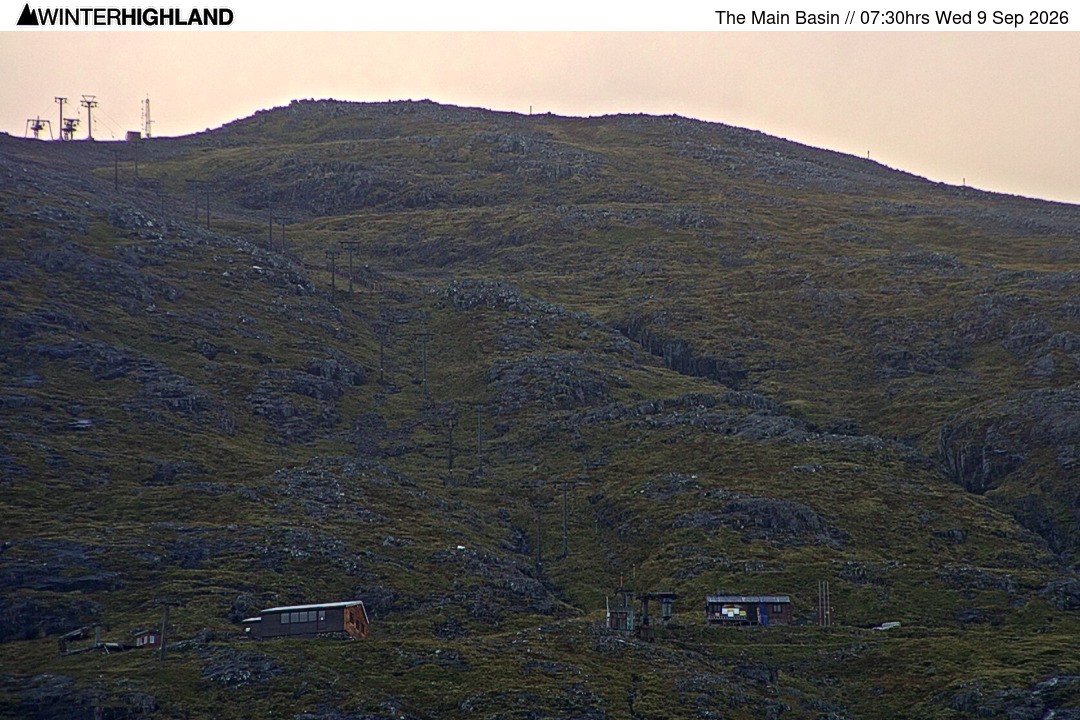 Archiv Foto Webcam Glencoe Mountain - Blick auf den Skilift