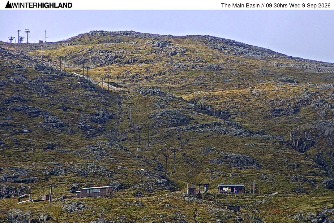 Archiv Foto Webcam Glencoe Mountain - Blick auf den Skilift