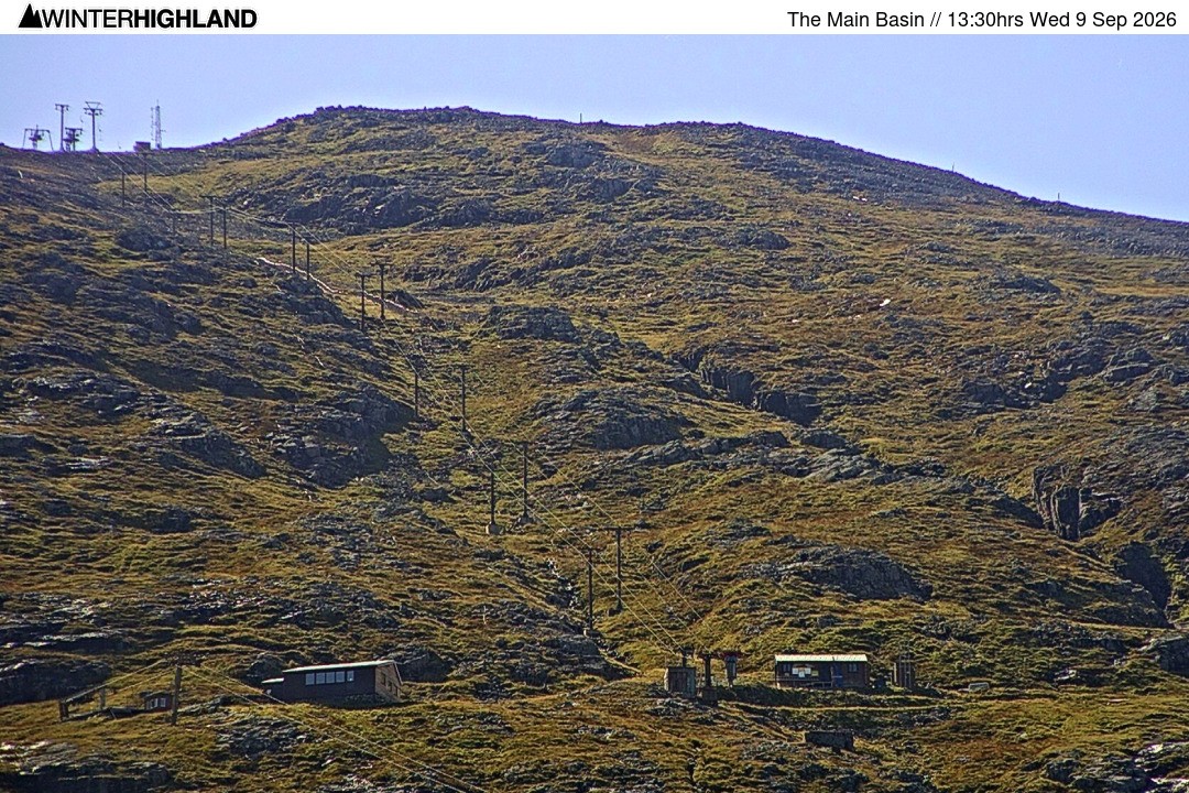 Archiv Foto Webcam Glencoe Mountain - Blick auf den Skilift