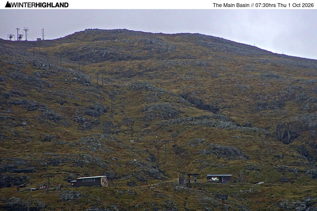 Archiv Foto Webcam Glencoe Mountain - Blick auf den Skilift