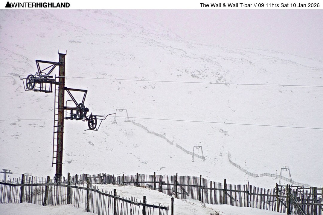 Archiv Foto Webcam Glencoe Mountain - Schlepplift 'The Wall'