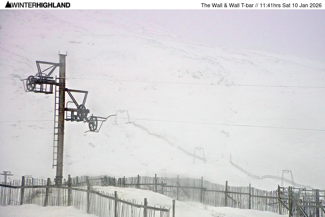 Archiv Foto Webcam Glencoe Mountain - Schlepplift 'The Wall'