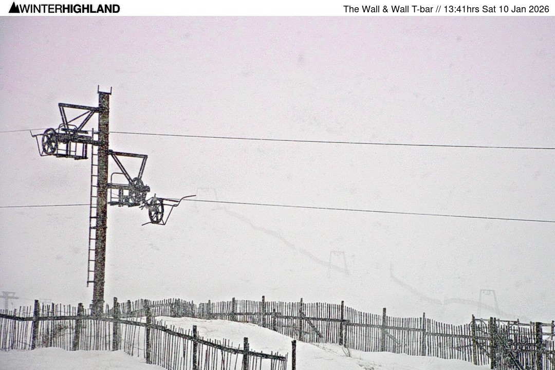 Archiv Foto Webcam Glencoe Mountain - Schlepplift 'The Wall'