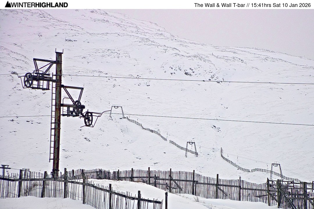 Archiv Foto Webcam Glencoe Mountain - Schlepplift 'The Wall'