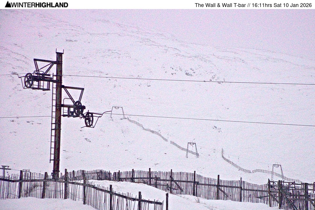 Archiv Foto Webcam Glencoe Mountain - Schlepplift 'The Wall'