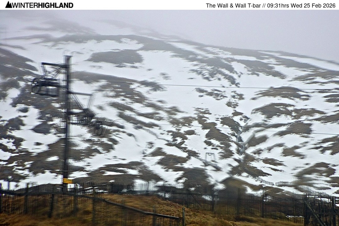 Archiv Foto Webcam Glencoe Mountain - Schlepplift 'The Wall'