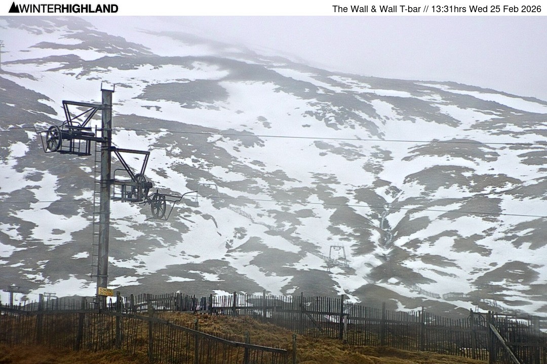 Archiv Foto Webcam Glencoe Mountain - Schlepplift 'The Wall'