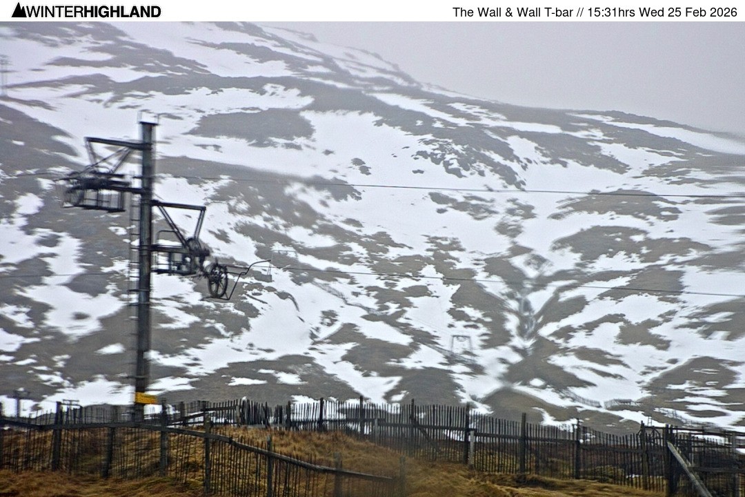 Archiv Foto Webcam Glencoe Mountain - Schlepplift 'The Wall'