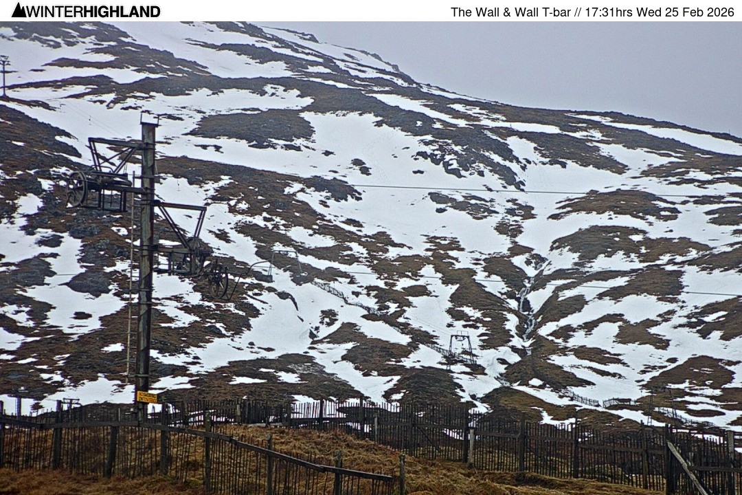 Archiv Foto Webcam Glencoe Mountain - Schlepplift 'The Wall'