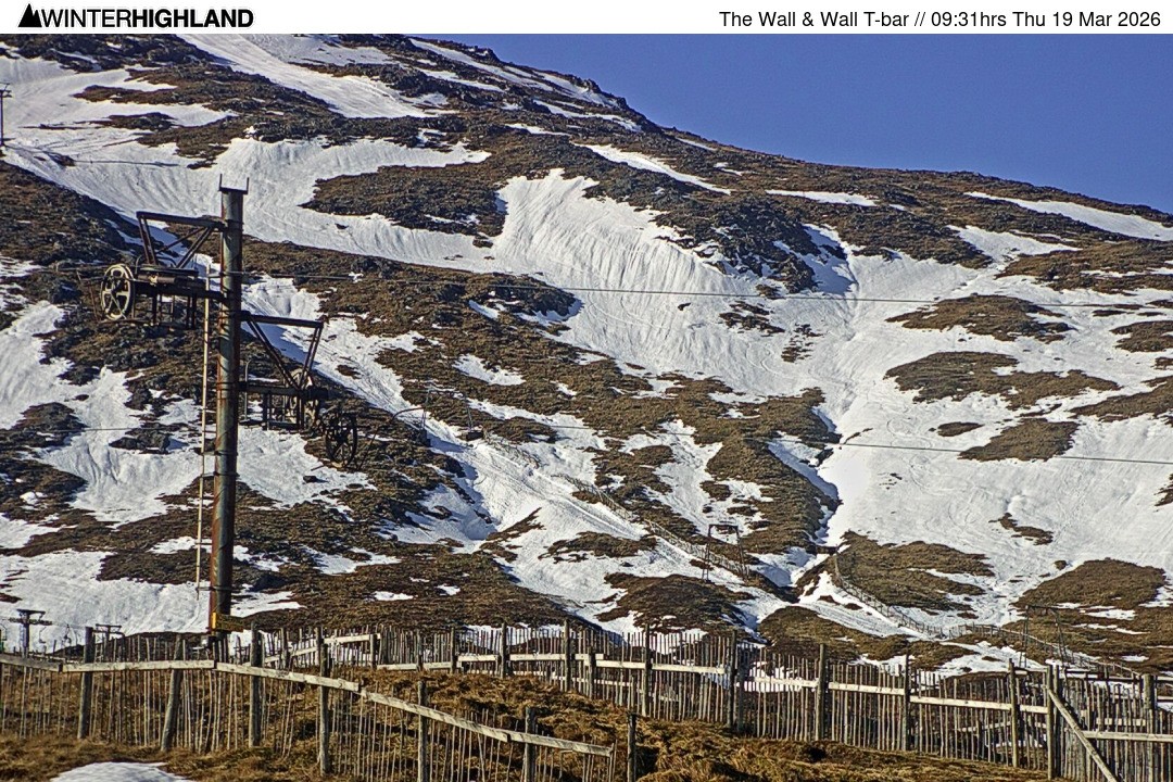 Archiv Foto Webcam Glencoe Mountain - Schlepplift 'The Wall'