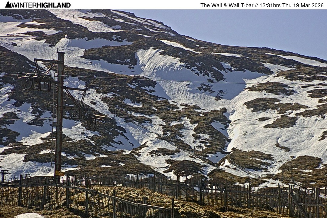Archiv Foto Webcam Glencoe Mountain - Schlepplift 'The Wall'