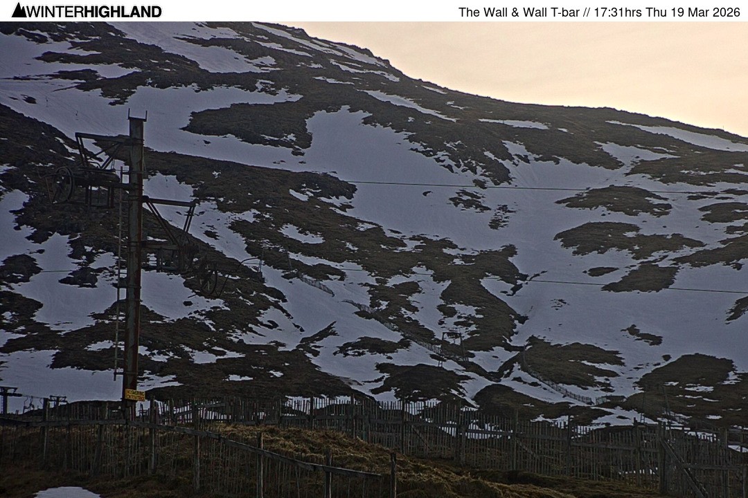 Archiv Foto Webcam Glencoe Mountain - Schlepplift 'The Wall'
