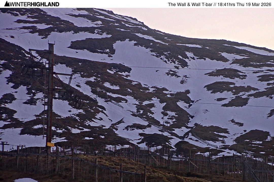 Archiv Foto Webcam Glencoe Mountain - Schlepplift 'The Wall'