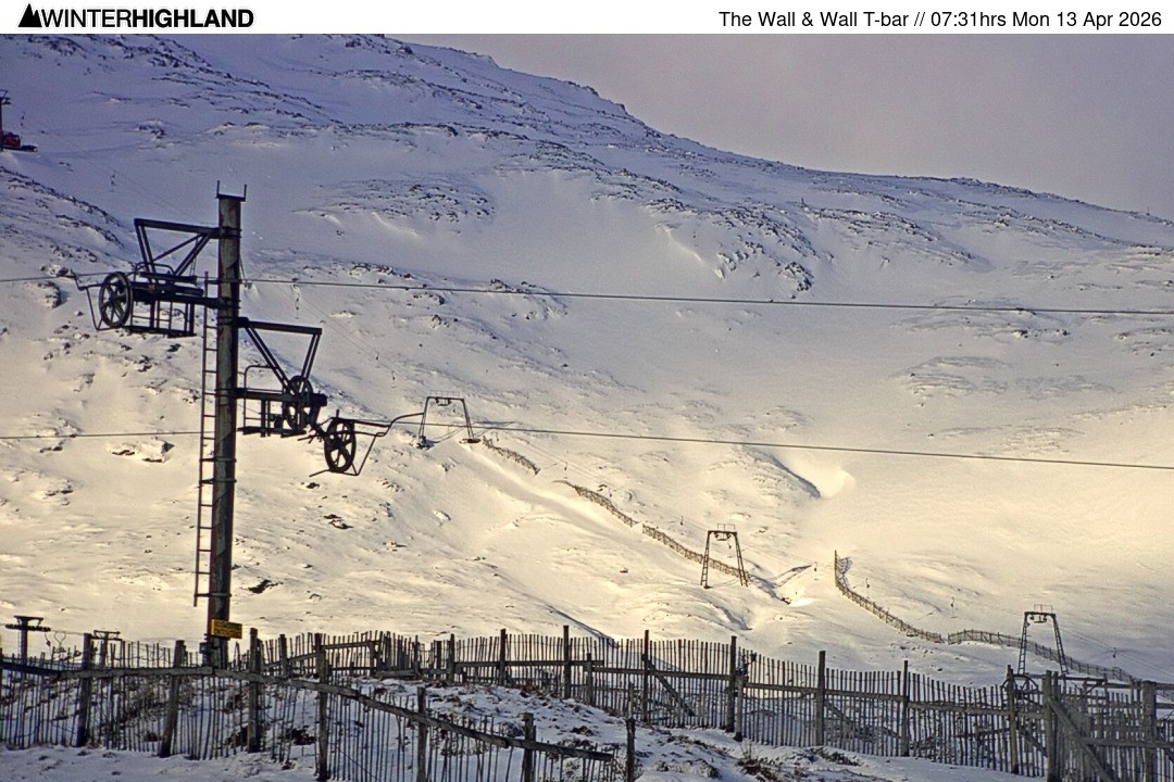 Archiv Foto Webcam Glencoe Mountain - Schlepplift 'The Wall'