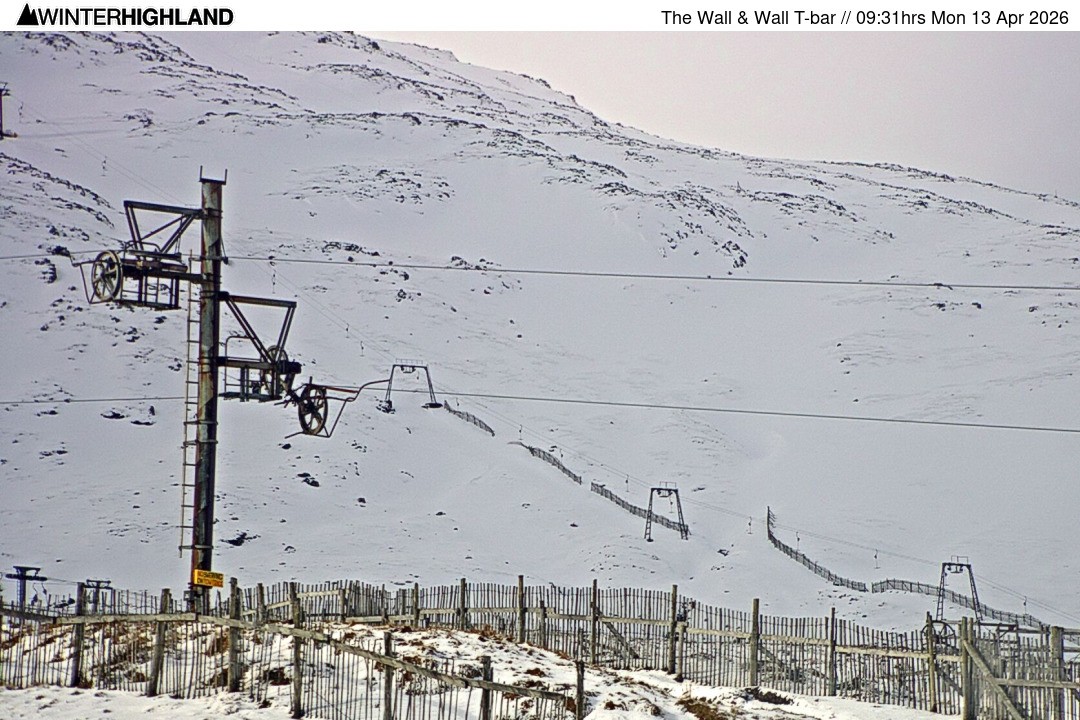 Archiv Foto Webcam Glencoe Mountain - Schlepplift 'The Wall'