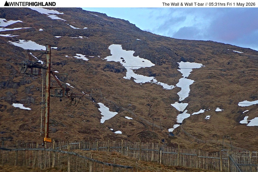 Archiv Foto Webcam Glencoe Mountain - Schlepplift 'The Wall'