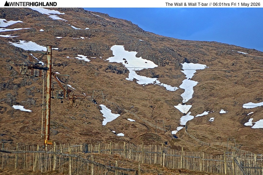 Archiv Foto Webcam Glencoe Mountain - Schlepplift 'The Wall'