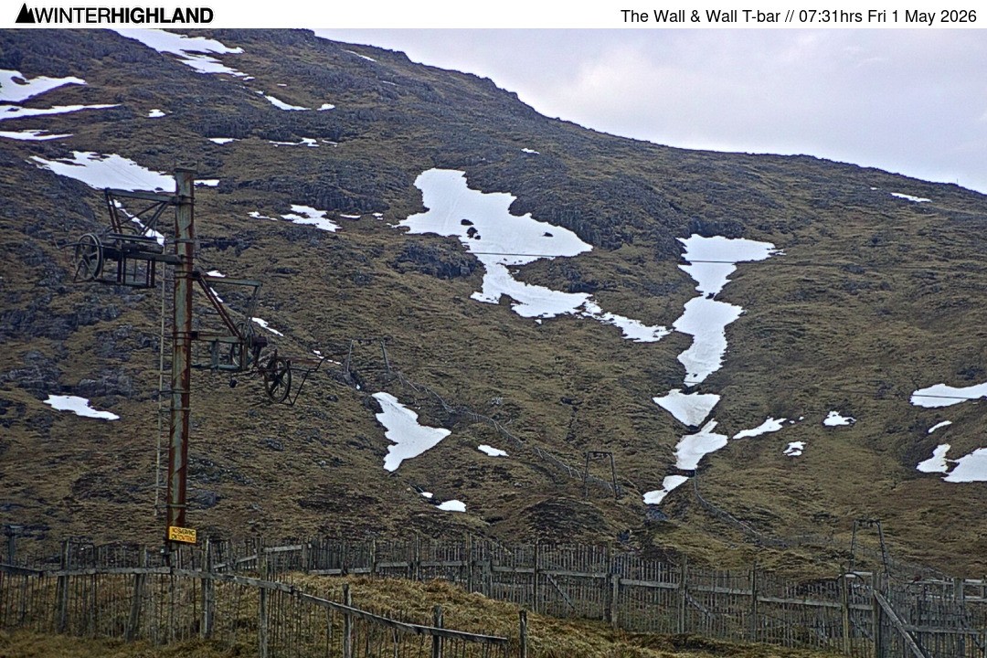 Archiv Foto Webcam Glencoe Mountain - Schlepplift 'The Wall'