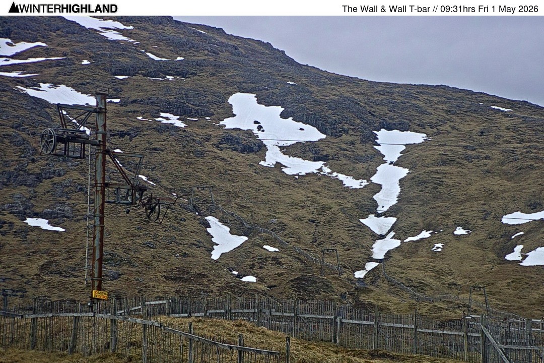 Archiv Foto Webcam Glencoe Mountain - Schlepplift 'The Wall'
