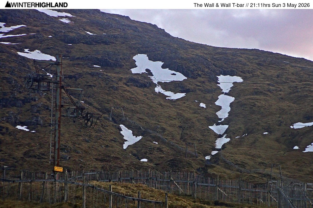 Archiv Foto Webcam Glencoe Mountain - Schlepplift 'The Wall'