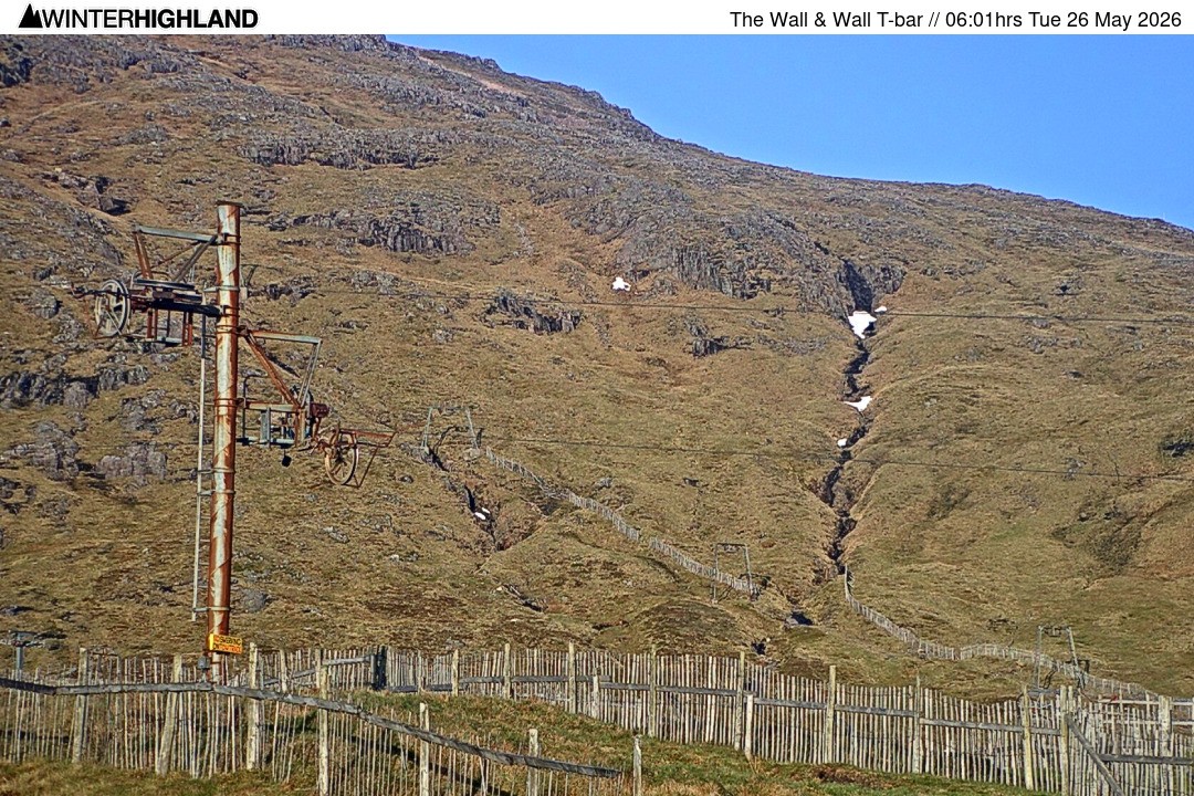 Archiv Foto Webcam Glencoe Mountain - Schlepplift 'The Wall'