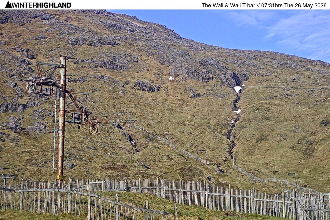 Archiv Foto Webcam Glencoe Mountain - Schlepplift 'The Wall'