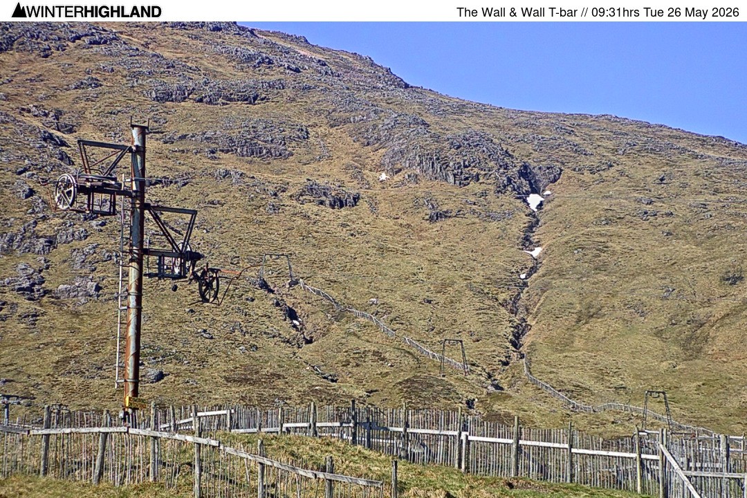 Archiv Foto Webcam Glencoe Mountain - Schlepplift 'The Wall'