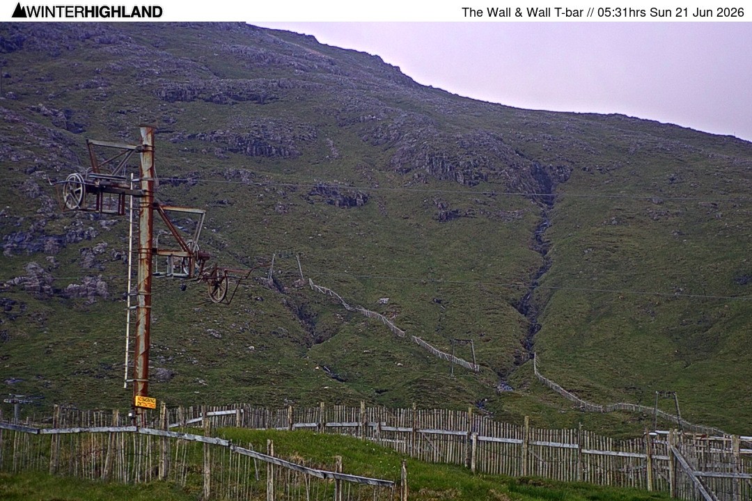 Archived image Webcam Glencoe Mountain - Wall T-bar