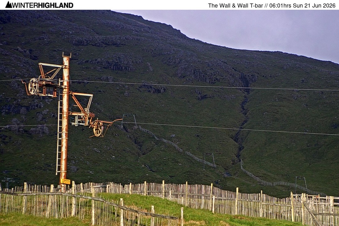 Archived image Webcam Glencoe Mountain - Wall T-bar