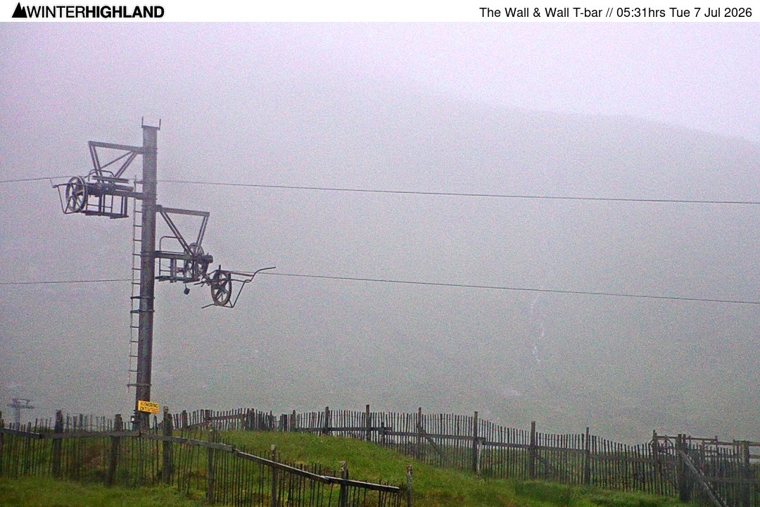 Archiv Foto Webcam Glencoe Mountain - Schlepplift 'The Wall'