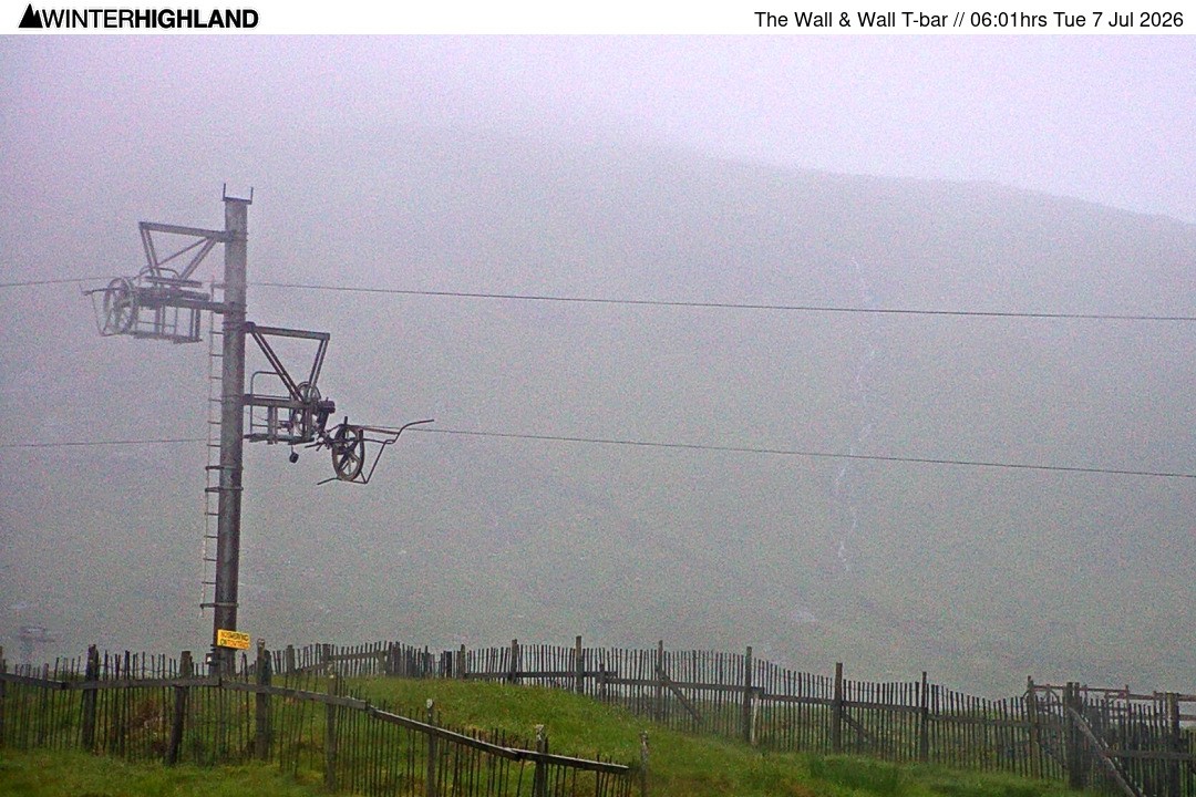 Archiv Foto Webcam Glencoe Mountain - Schlepplift 'The Wall'