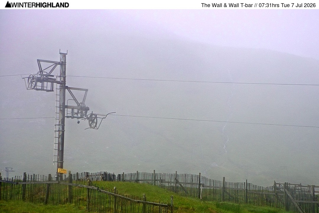 Archiv Foto Webcam Glencoe Mountain - Schlepplift 'The Wall'