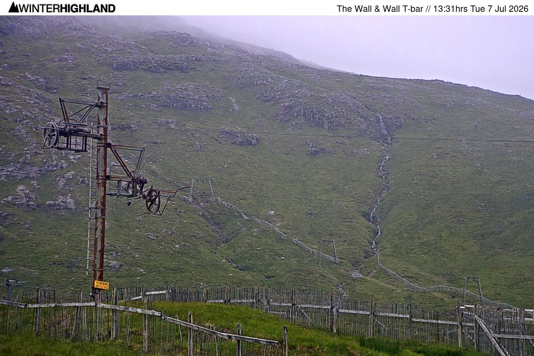 Archiv Foto Webcam Glencoe Mountain - Schlepplift 'The Wall'