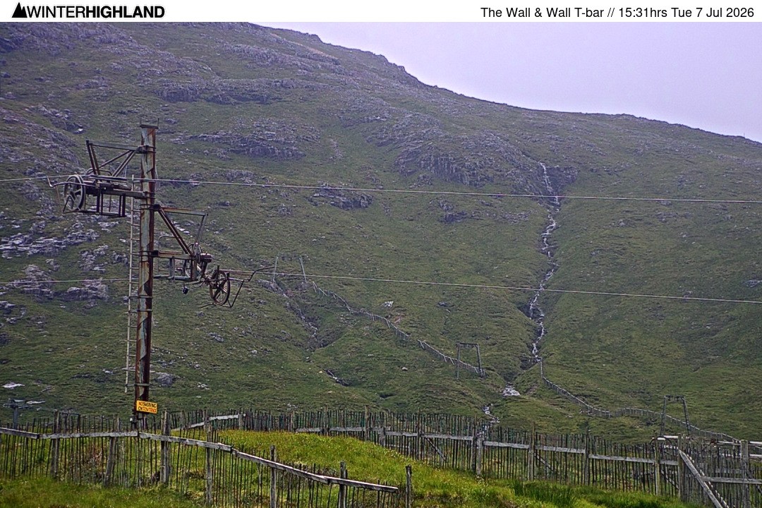 Archiv Foto Webcam Glencoe Mountain - Schlepplift 'The Wall'