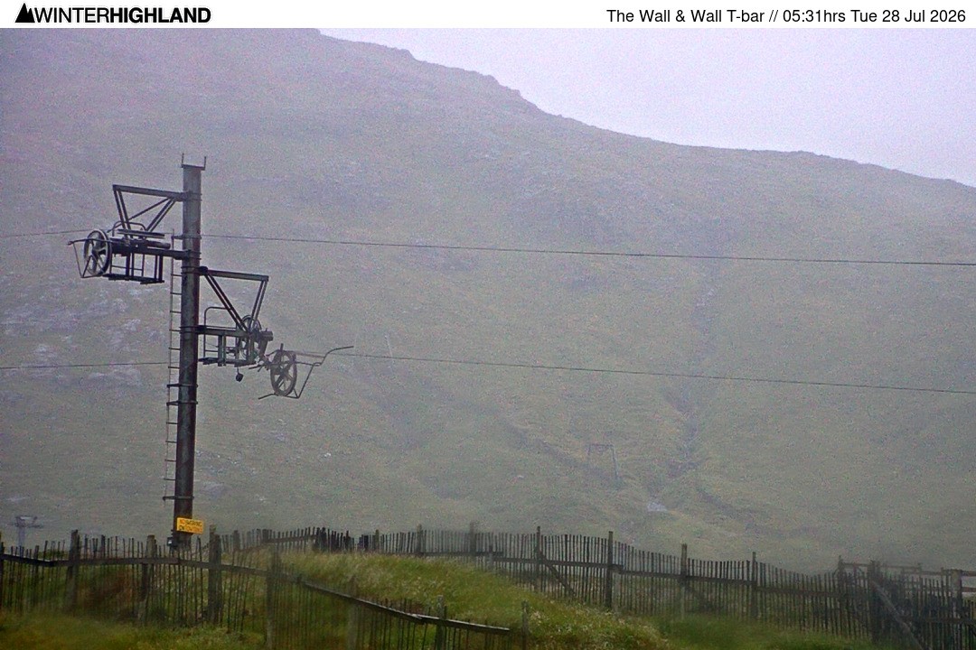 Archiv Foto Webcam Glencoe Mountain - Schlepplift 'The Wall'