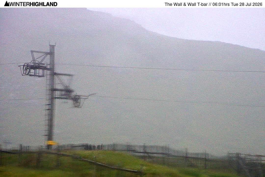Archiv Foto Webcam Glencoe Mountain - Schlepplift 'The Wall'
