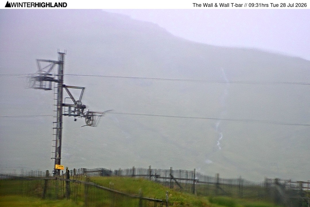 Archiv Foto Webcam Glencoe Mountain - Schlepplift 'The Wall'
