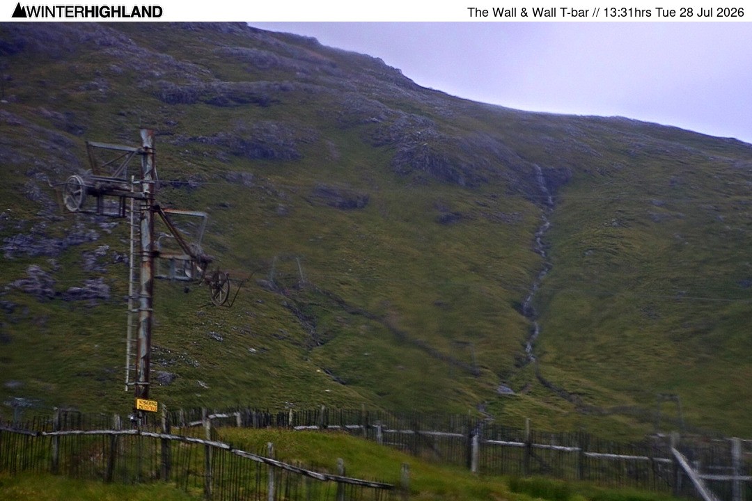 Archiv Foto Webcam Glencoe Mountain - Schlepplift 'The Wall'