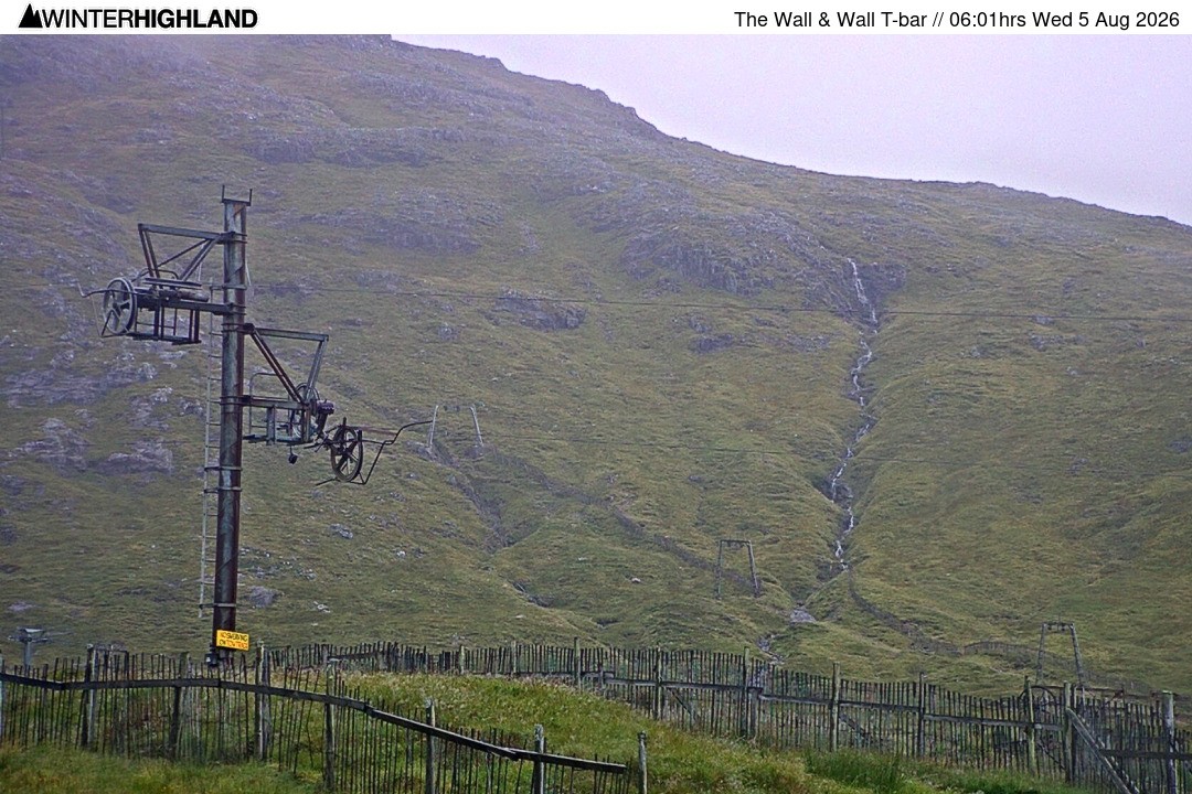 Archived image Webcam Glencoe Mountain - Wall T-bar