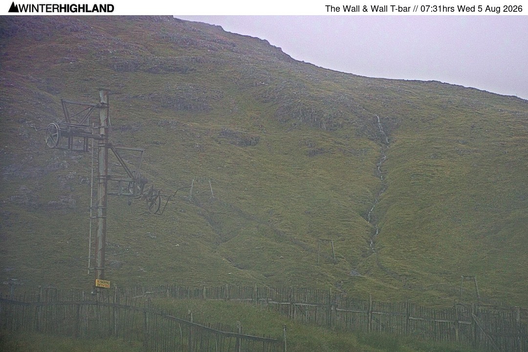 Archived image Webcam Glencoe Mountain - Wall T-bar