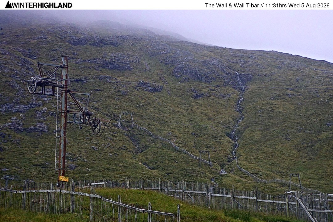 Archived image Webcam Glencoe Mountain - Wall T-bar