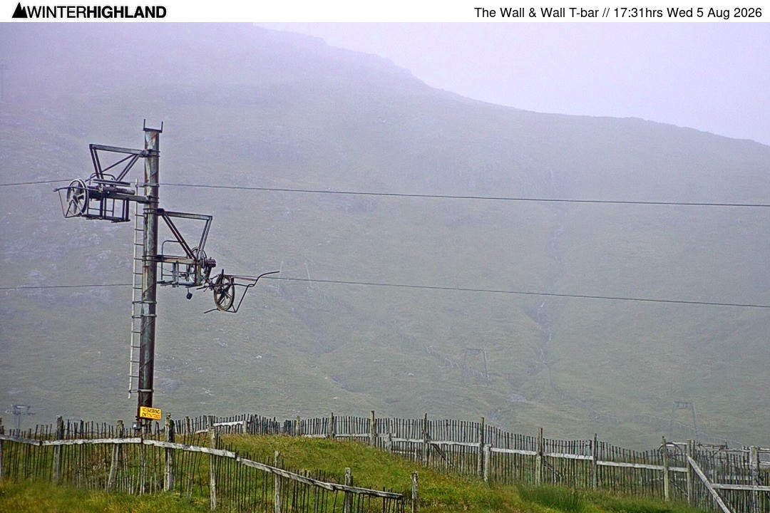 Archived image Webcam Glencoe Mountain - Wall T-bar
