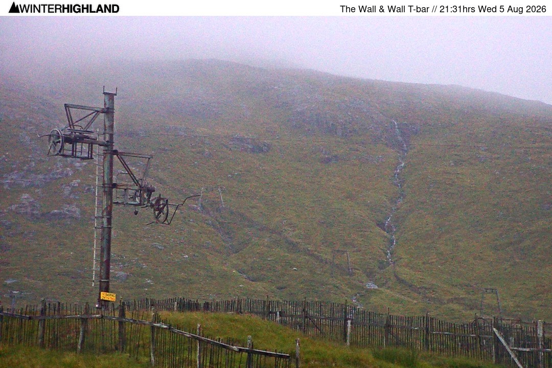 Archived image Webcam Glencoe Mountain - Wall T-bar