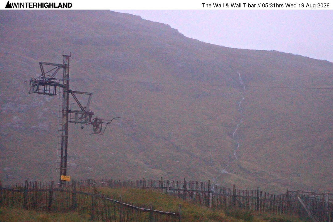 Archiv Foto Webcam Glencoe Mountain - Schlepplift 'The Wall'
