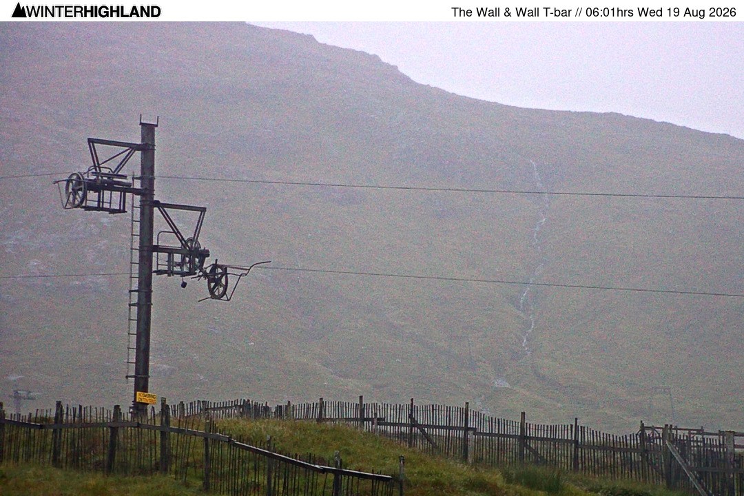 Archiv Foto Webcam Glencoe Mountain - Schlepplift 'The Wall'
