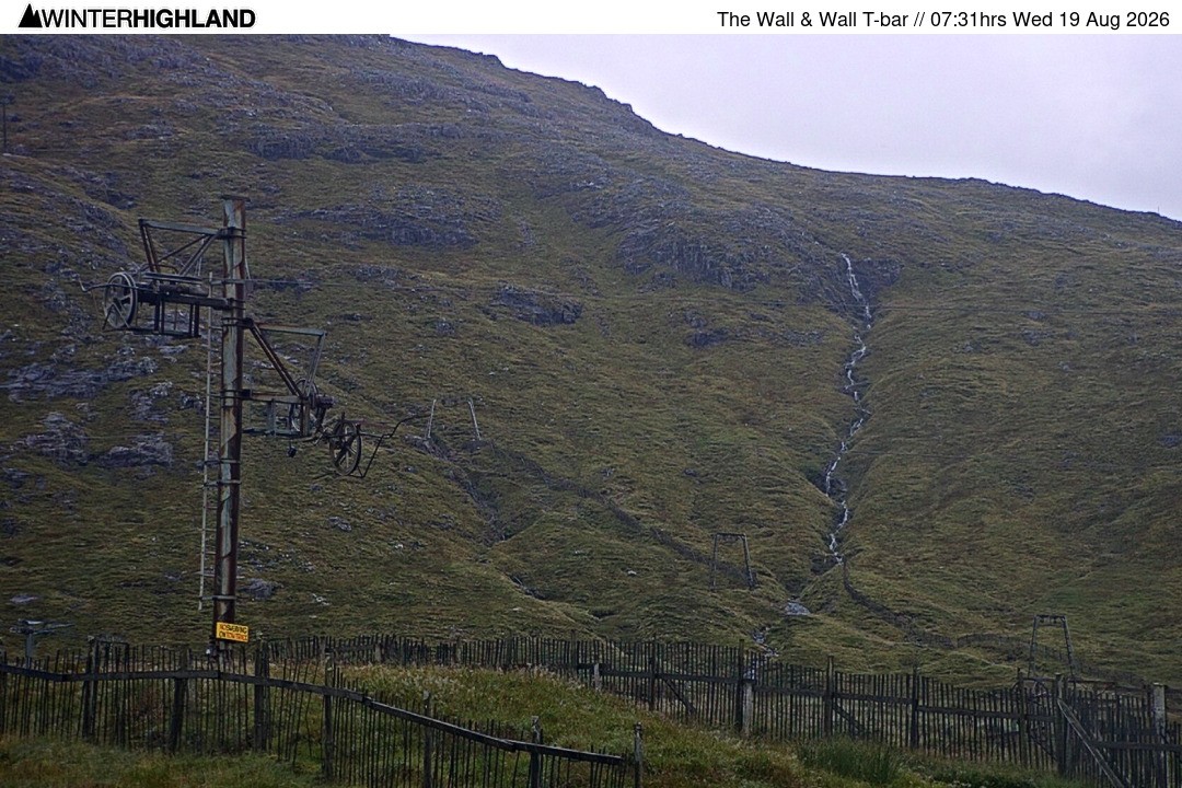 Archiv Foto Webcam Glencoe Mountain - Schlepplift 'The Wall'