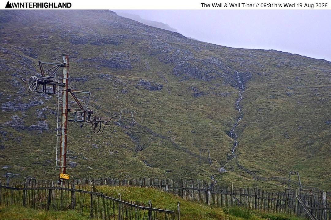 Archiv Foto Webcam Glencoe Mountain - Schlepplift 'The Wall'